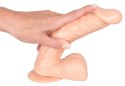 European Lover model z przyssawką, jasny beż, 22,5 cm
