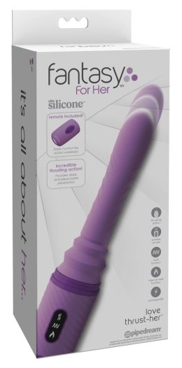 Fantasy For Her 3in1 - Wibrator z funkcją wstrząsow, wibracji i ogrzewania