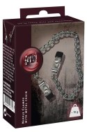 Fetish Collection Łańcuch metalowy z regulowanymi zaciskami 30 cm