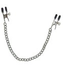 Fetish Collection Łańcuch metalowy z regulowanymi zaciskami 30 cm