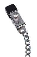 Fetish Collection Łańcuch metalowy z regulowanymi zaciskami 30 cm