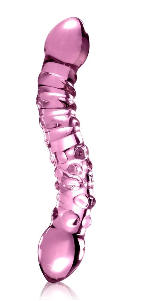 Icicles Model 24 szklany masażer dwustronny z wypustkami 19,5 cm Icicles Model 24 szklany masażer dwustronny z wypustkami 19,5 cm
