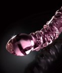 Icicles Model 24 szklany masażer dwustronny z wypustkami 19,5 cm