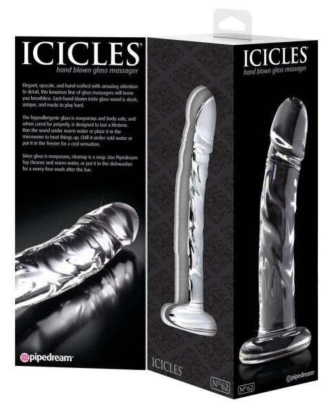 Icicles Szkło Borokrzemowe Model Zakrzywiony 18cm Anatomiczny Icicles Szkło Borokrzemowe Model Zakrzywiony 18cm Anatomiczny