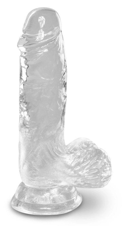 King Cock Clear model 13 cm z przyssawką i anatomiczną podstawą przezroczysty King Cock Clear model 13 cm z przyssawką i anatomiczną podstawą przezroczysty