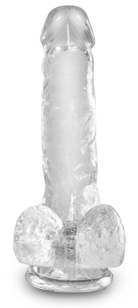 King Cock Clear model 15 cm z przyssawką - przezroczysty TPE King Cock Clear model 15 cm z przyssawką - przezroczysty TPE
