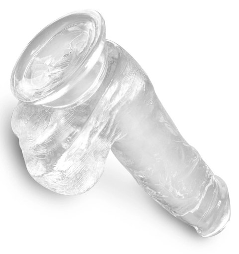 King Cock Clear model 15 cm z przyssawką - przezroczysty TPE King Cock Clear model 15 cm z przyssawką - przezroczysty TPE