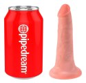 King Cock Model 13 cm Jasny - Elastyczny z Przyssawką PVC