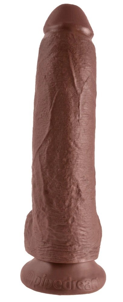 King Cock Model 23 cm brązowy - anatomiczny kształt, przyssawka, PVC King Cock Model 23 cm brązowy - anatomiczny kształt, przyssawka, PVC
