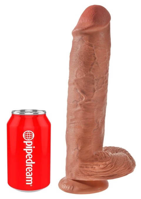 King Cock Model 28 cm ciemny - naturalistyczna forma, przyssawka King Cock Model 28 cm ciemny - naturalistyczna forma, przyssawka