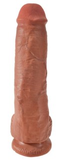 King Cock Model 28 cm ciemny - naturalistyczna forma, przyssawka