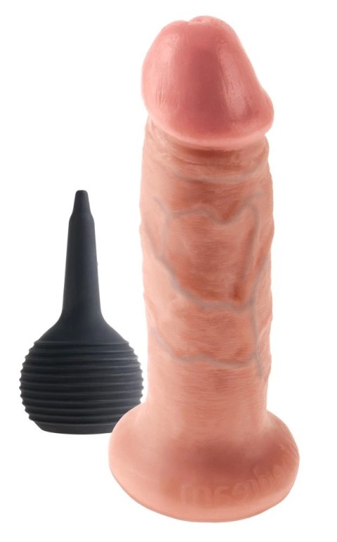 King Cock Model Wytryskowy 15 cm Jasny PVC Anatomiczny System King Cock Model Wytryskowy 15 cm Jasny PVC Anatomiczny System