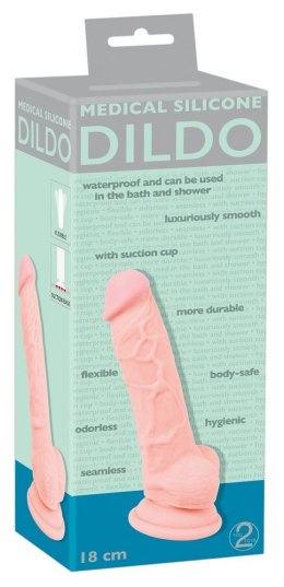 Medical Silicone Model 18cm - anatomiczny przyrząd silikonowy z przyssawką