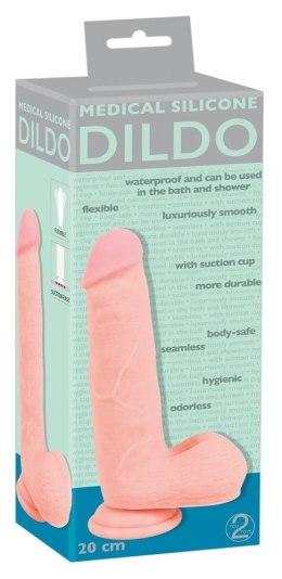 Medical Silicone - anatomiczny model silikonowy 20 cm z przyssawką