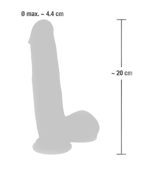 Medical Silicone - anatomiczny model silikonowy 20 cm z przyssawką Medical Silicone - anatomiczny model silikonowy 20 cm z przyssawką