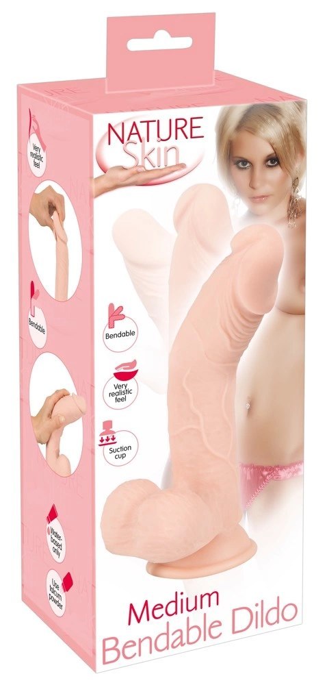 Nature Skin Model 24 cm - elastyczny anatomiczny model z przyssawką, TPE Nature Skin Model 24 cm - elastyczny anatomiczny model z przyssawką, TPE