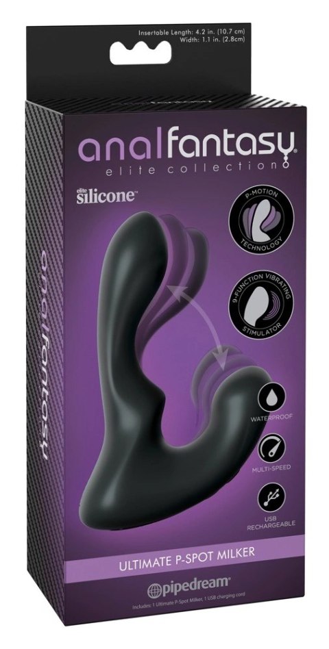 Pipedream Anal Fantasy Elite Prostata 9 Trybow Wibracji Czarny 14cm