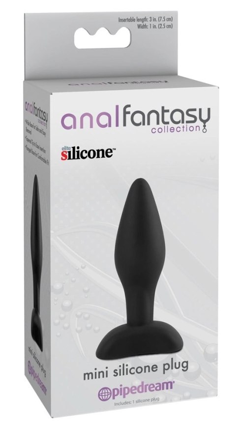 Pipedream Anal Fantasy Mini Plug silikonowy 7,5 cm czarny Pipedream Anal Fantasy Mini Plug silikonowy 7,5 cm czarny