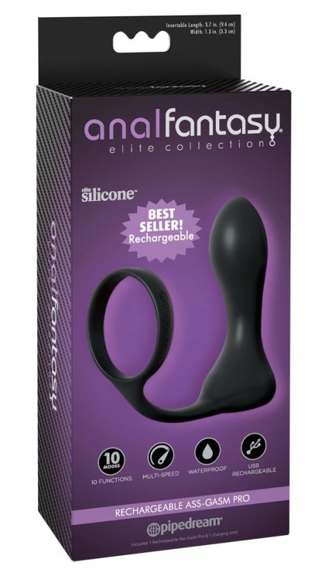 Pipedream Anal Fantasy Pro Plug & Ring - silikonowy korek z pierścieniem Pipedream Anal Fantasy Pro Plug & Ring - silikonowy korek z pierścieniem