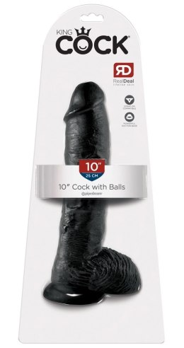 Pipedream King Cock 25 cm Czarny - Model anatomiczny z przyssawką