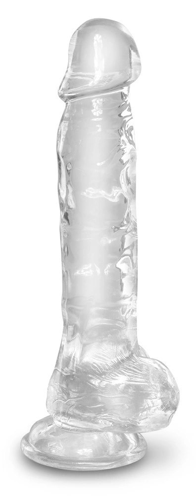 Pipedream King Cock Clear 20 cm - model przezroczysty z przyssawką Pipedream King Cock Clear 20 cm - model przezroczysty z przyssawką