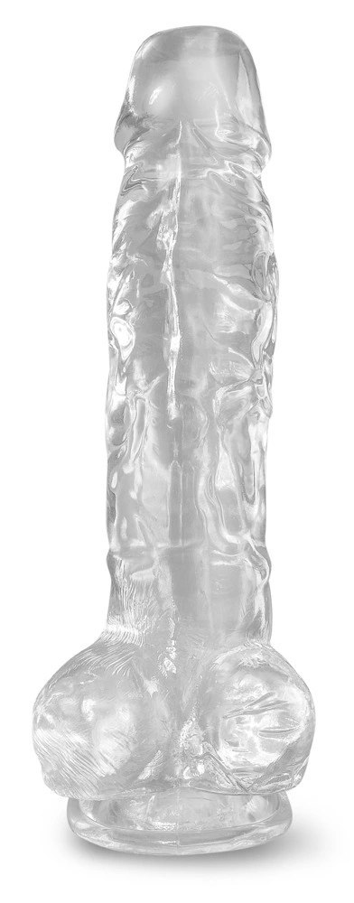 Pipedream King Cock Clear 20 cm - model przezroczysty z przyssawką Pipedream King Cock Clear 20 cm - model przezroczysty z przyssawką