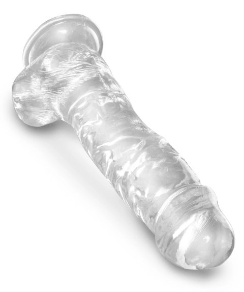 Pipedream King Cock Clear 20 cm - model przezroczysty z przyssawką Pipedream King Cock Clear 20 cm - model przezroczysty z przyssawką