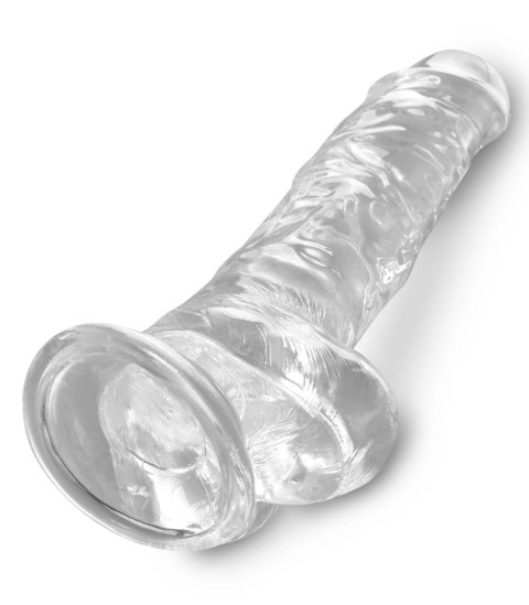 Pipedream King Cock Clear 20 cm - model przezroczysty z przyssawką Pipedream King Cock Clear 20 cm - model przezroczysty z przyssawką