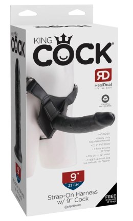 Pipedream King Cock System pasow z elementem anatomicznym 23 cm ciemny