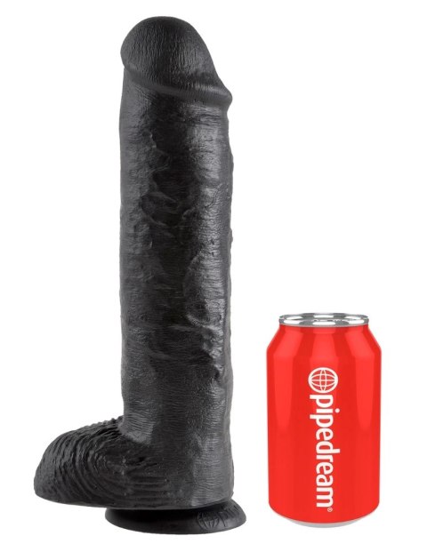 Pipedream King Cock model 28 cm czarny z anatomicznymi detalami Pipedream King Cock model 28 cm czarny z anatomicznymi detalami
