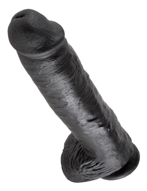 Pipedream King Cock model 28 cm czarny z anatomicznymi detalami Pipedream King Cock model 28 cm czarny z anatomicznymi detalami