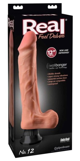 Pipedream Real Feel Deluxe 30cm - Model z Żyłkowaniem i Przyssawką