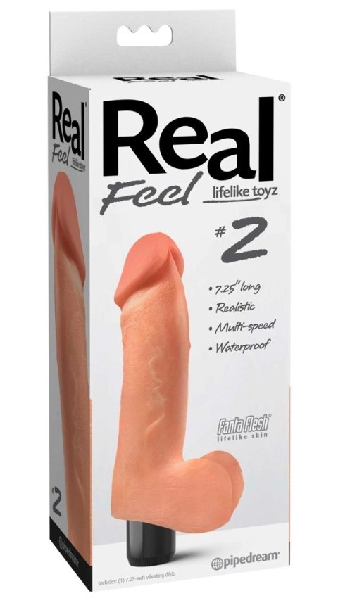 Pipedream Real Feel model z jądrami 19 cm, wodoodporny TPR, wibracje