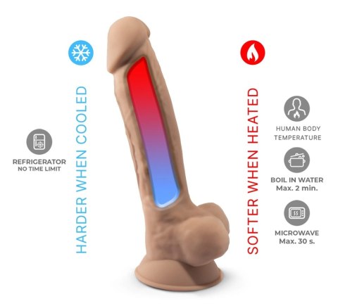 Silexd Model Memory Touch skora jasna 18,8 cm z systemem przyssawki Silexd Model Memory Touch skora jasna 18,8 cm z systemem przyssawki