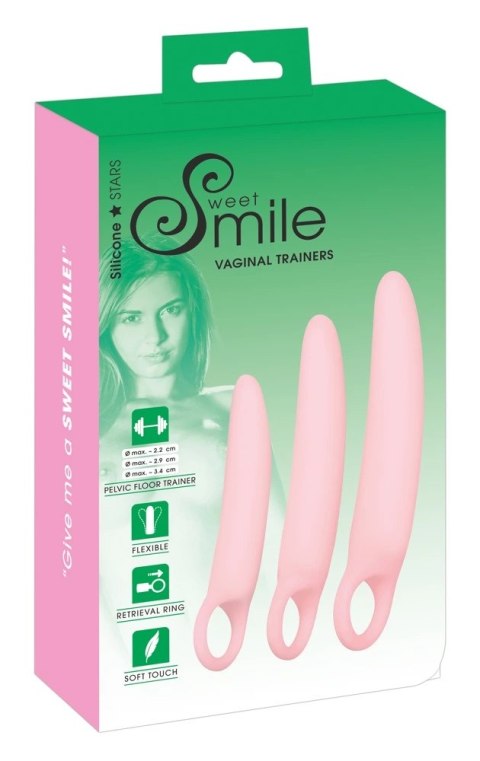 Sweet Smile Zestaw Treningowy 3 Rozmiary do Ćwiczeń Dna Miednicy Rożowy Sweet Smile Zestaw Treningowy 3 Rozmiary do Ćwiczeń Dna Miednicy Rożowy