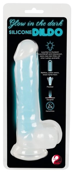 You2Toys Model Glow in the Dark silikonowy świecący 20,5 cm turkusowy