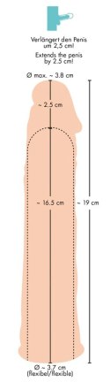You2Toys silikonowa nakładka powiększająca 19 cm anatomiczna elastyczna
