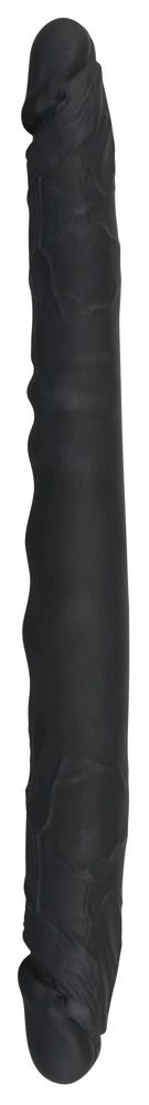 Bad Kitty Double Flex Silicone czarne podwojne narzędzie intymne 40 cm Bad Kitty Double Flex Silicone czarne podwojne narzędzie intymne 40 cm