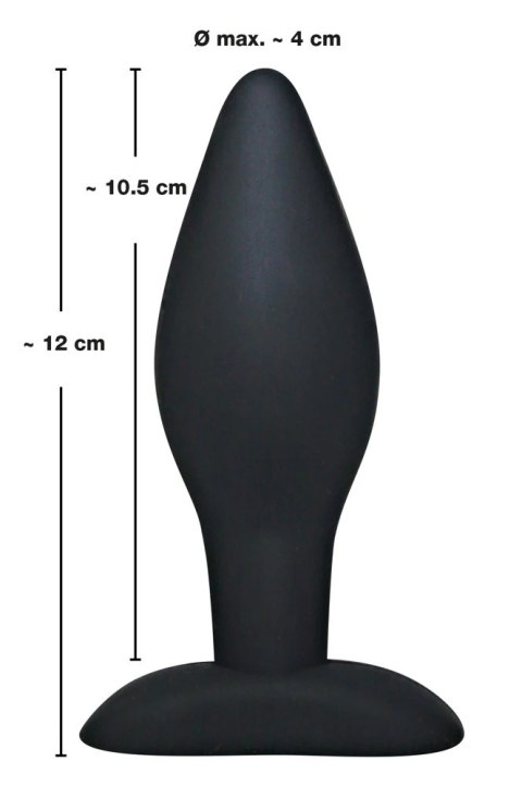 Black Velvets silikonowy korek anatomiczny 12 cm czarny Black Velvets silikonowy korek anatomiczny 12 cm czarny