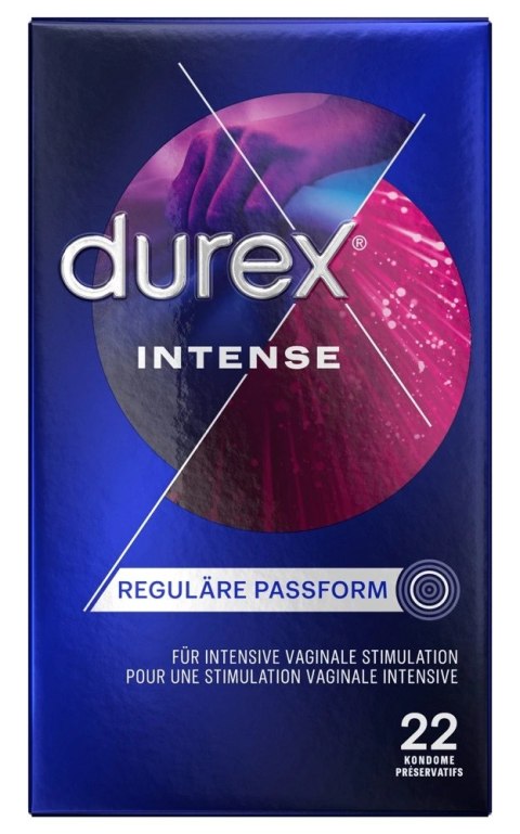 Durex Intense Orgasmic – Prążkowane, Miętowe Prezerwatywy z Żelem Desirex, 22 sztuki | Intensywna Stymulacja i Świeżość Durex Intense Orgasmic – Prążkowane, Miętowe Prezerwatywy z Żelem Desirex, 22 sztuki | Intensywna Stymulacja i Świeżość