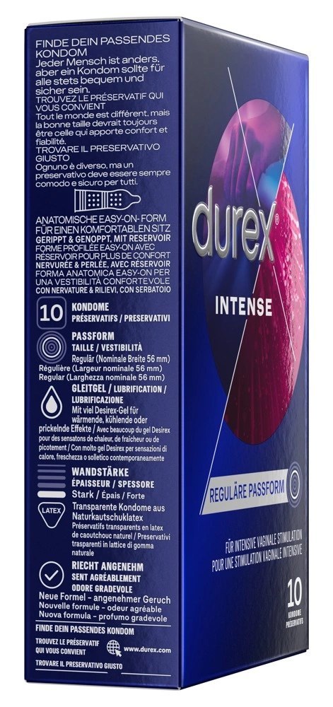 Durex Intense Orgasmic Miętowe Prążkowane Prezerwatywy 10 szt. Durex Intense Orgasmic Miętowe Prążkowane Prezerwatywy 10 szt.