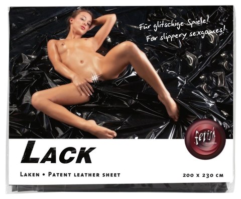 Fetish Collection Winylowe Prześcieradło Ochronne 200x230 cm Czarny Fetish Collection Winylowe Prześcieradło Ochronne 200x230 cm Czarny