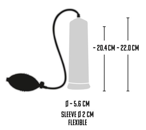Mr. Boner Manualna Pompa Treningowa Przezroczysta 22 cm Skala ABS Mr. Boner Manualna Pompa Treningowa Przezroczysta 22 cm Skala ABS