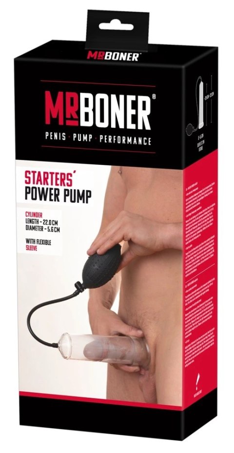 Mr. Boner Manualna Pompa Treningowa Przezroczysta 22 cm Skala ABS Mr. Boner Manualna Pompa Treningowa Przezroczysta 22 cm Skala ABS