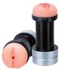 NMC Double Sensation Intymna Maszyna 2w1, kolor cielisty, 18 cm