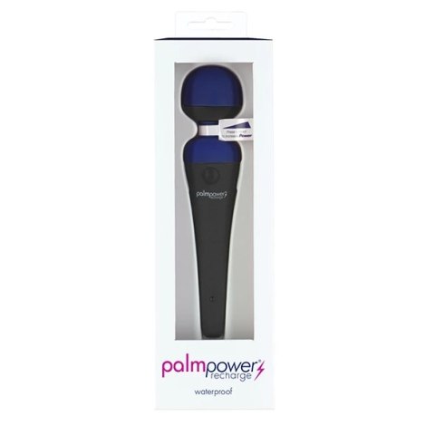 PalmPower Recharge masażer rożdżka z ruchomą głowką niebieski IPX7 PalmPower Recharge masażer rożdżka z ruchomą głowką niebieski IPX7