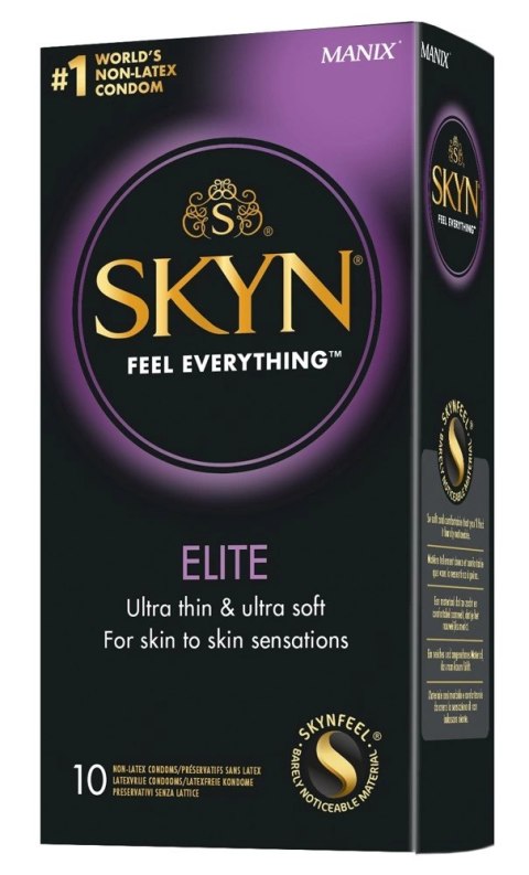SKYN Elite Prezerwatywy nielateksowe ultra cienkie 10 sztuk SKYN Elite Prezerwatywy nielateksowe ultra cienkie 10 sztuk