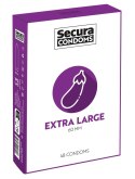 Secura Extra Large 48 szt. prezerwatywy duży rozmiar silikonowa powłoka