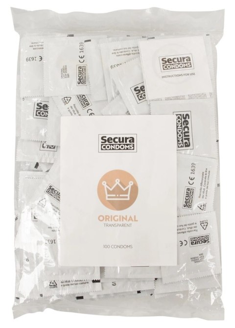 Secura Original prezerwatywy klasyczne silikonowa powłoka 100 szt. Secura Original prezerwatywy klasyczne silikonowa powłoka 100 szt.