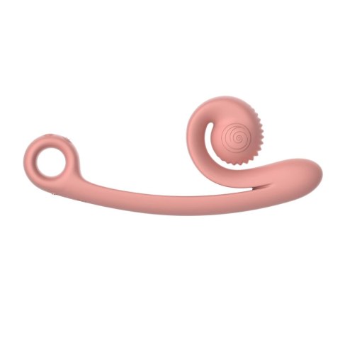Snail Vibe Curve Peach - dwusilnikowy model z funkcją Slide'n'Roll, silikon Snail Vibe Curve Peach - dwusilnikowy model z funkcją Slide'n'Roll, silikon